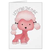 Let's Find The Cure Poodle cards