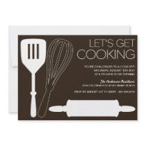 LET'S GET COOKING | COOK OFF PARTY INVITATIONS