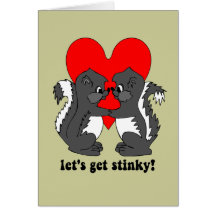 lets get stinky greeting card