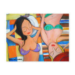 Lets Get Tanned Postcards