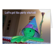 Let's get the party started! card