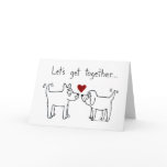 Lets Get Together Greeting Card