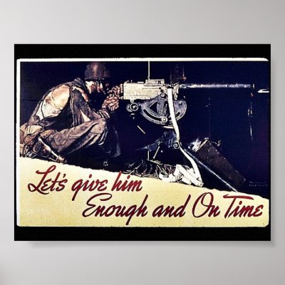 Let`s Give Him Enough And On Time Posters