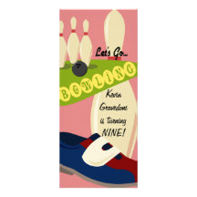 Let's Go Bowling Birthday Invitation