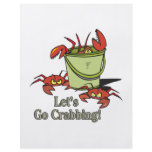 lets go crabbing bucket of crabs graphic custom flyer