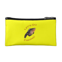 Let's Go Fishing Cosmetic Bag
