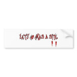Let's go grab a bite bumper sticker