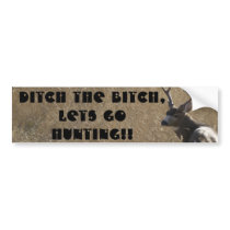 "Lets Go Hunting" Bumper Sticker