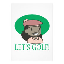 Lets Golf Custom Invitation