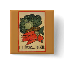 Let's Grow a Vegetable Garden Button