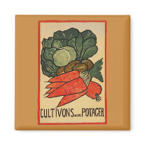 Let's Grow a Vegetable Garden Magnets