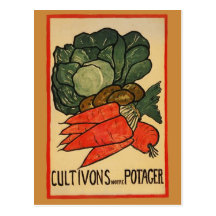 Let's Grow a Vegetable Garden Postcard