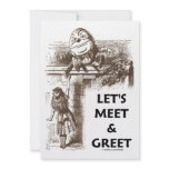 Let's Meet & Greet Alice Humpty Dumpty Wonderland invitations