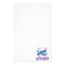 Lets Party Custom Stationery
