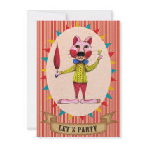 Let's Party Jackie- Invitation card
