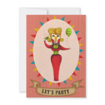 Let's Party The Beauty - Invitation card