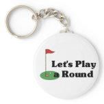 Let's Play a Round Keychains