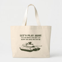 Let's Play Army Tote Bag