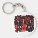 Let's Race Key Chain