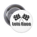 Lets Race Pinback Button