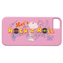 Let's Rock 'n' Roll Iphone5 Case Med Pink iPhone 5 Cases