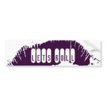Lets Roll Lip Bump Bumper Sticker bumper stickers
