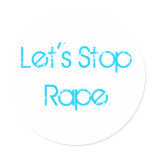Let's Stop Rape Stickers!