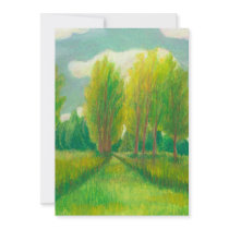 Let's Take a Walk - beautiful day original drawing