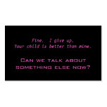 Let's talk about tv instead business cards