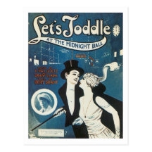 Let's Toddle at the Midnight Ball Postcards
