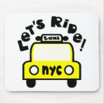 Let'sRide! With NYC Retro Taxi Cab mousepads