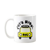 Let'sRide! With NYC Retro Taxi Cab Mugs