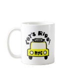 Let'sRide! With NYC Retro Taxi Cab mugs