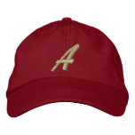 Letter A Monogram Initial Embroidered embroidered hats