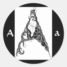 LETTER A STICKER