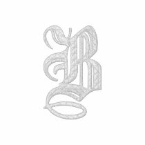 Letter B Fancy Monogram Embroidered Shirt