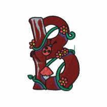 Letter B Forest Monogram Embroidered Shirt