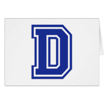 Letter D cards