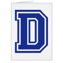Letter D cards