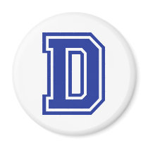 Letter D magnets