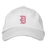 Letter D Monogram Embroidered Hat embroidered hats