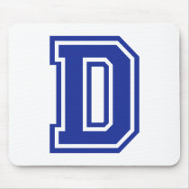 Letter D mousepads