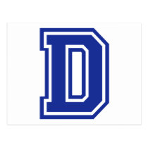 Letter D postcards