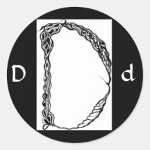 LETTER D STICKERS