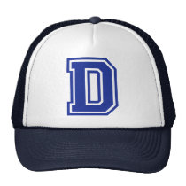 Letter D hats