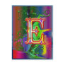 Letter E Alphabet Dancers Postcard