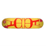 Letter E and A Skateboard