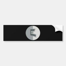 Letter E Bumper Sticker