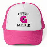 Letter G Monogram in Soccer Pink hats