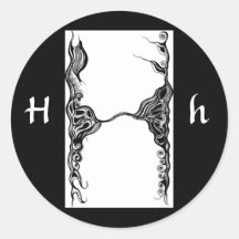 LETTER H STICKER